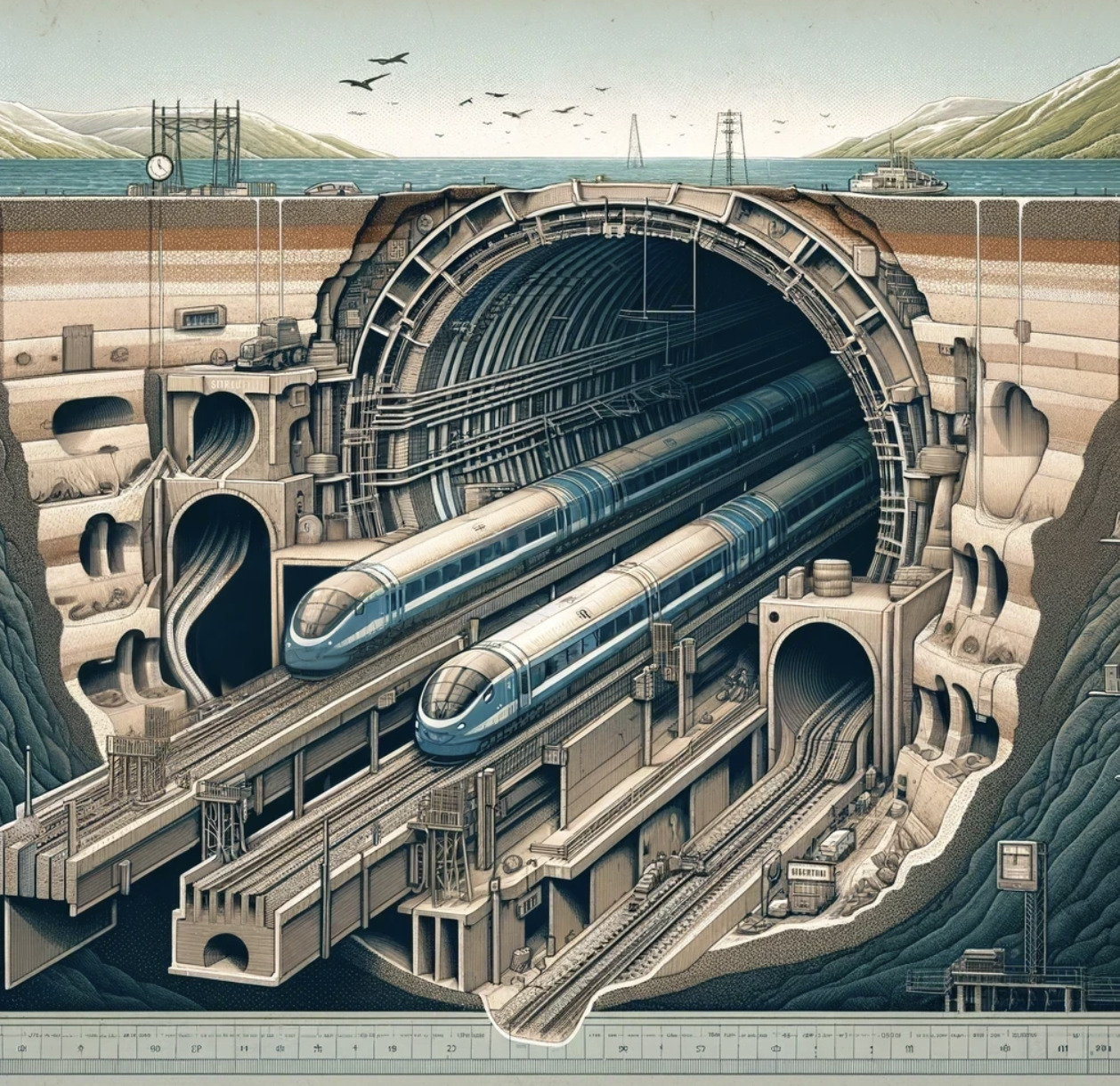 A picture of the channel tunnel