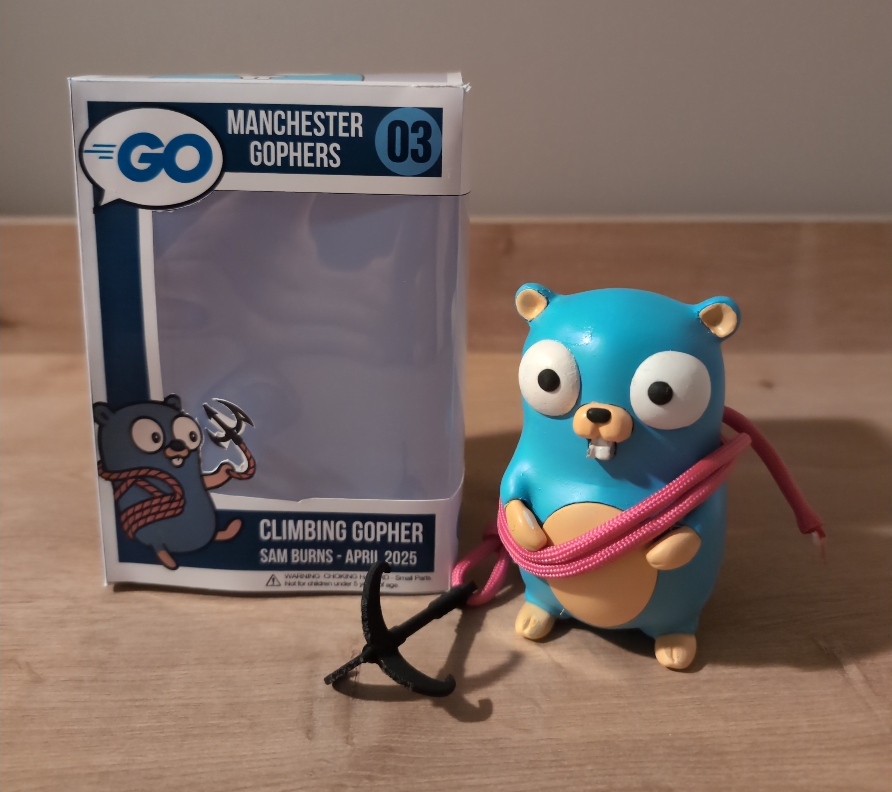 A 3D printed custom rock climbing Gopher