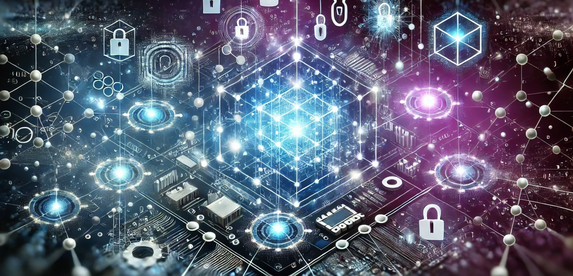 An abstract image representing lattice-based post-quantum cryptography