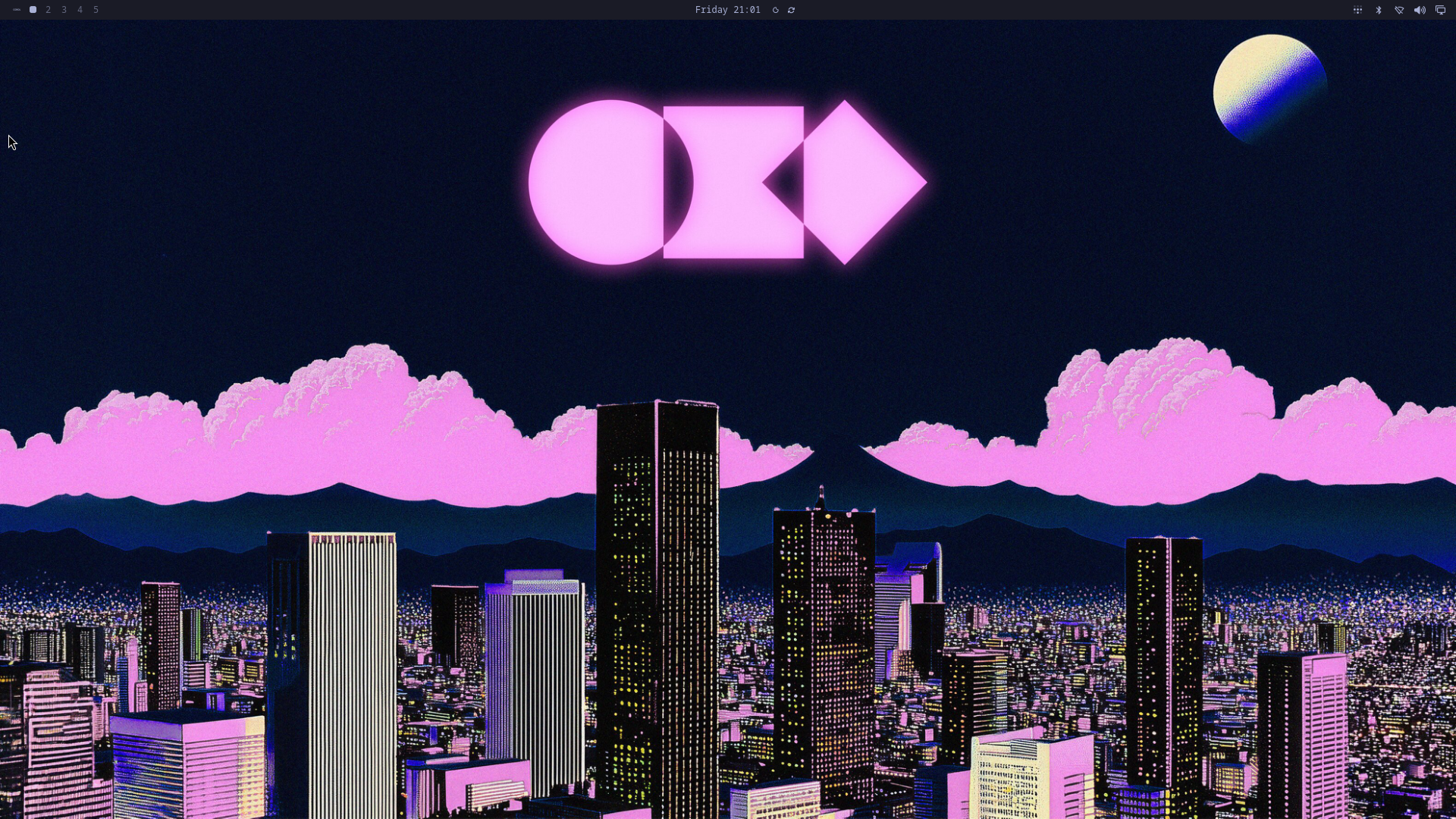 Omarchy Quattro desktop captured from the Pi's headless hypr-rdp output