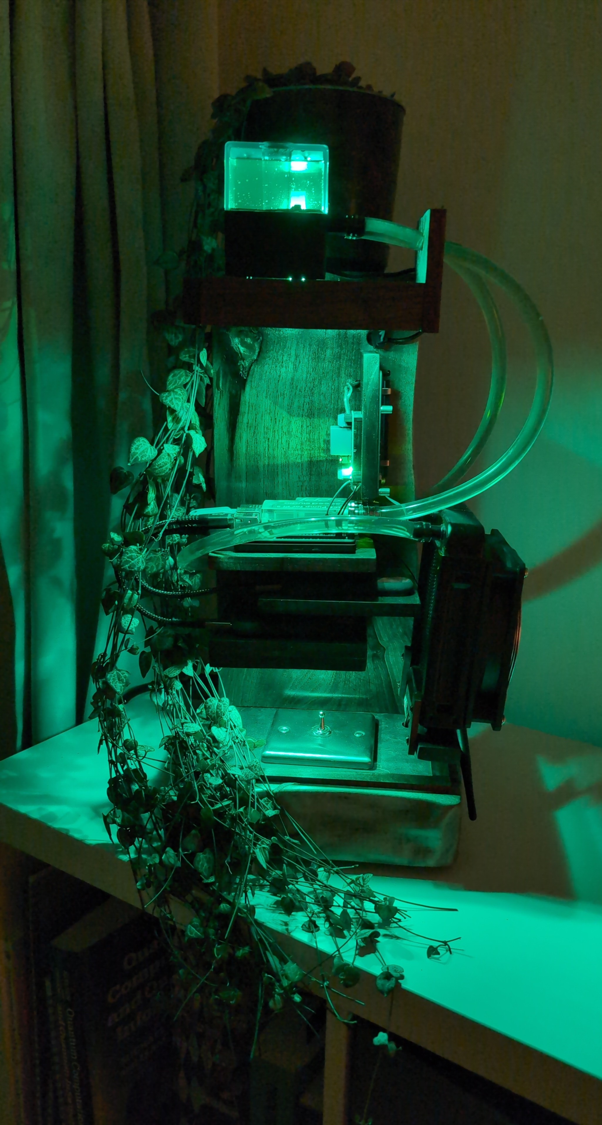 Pi stand in the dark